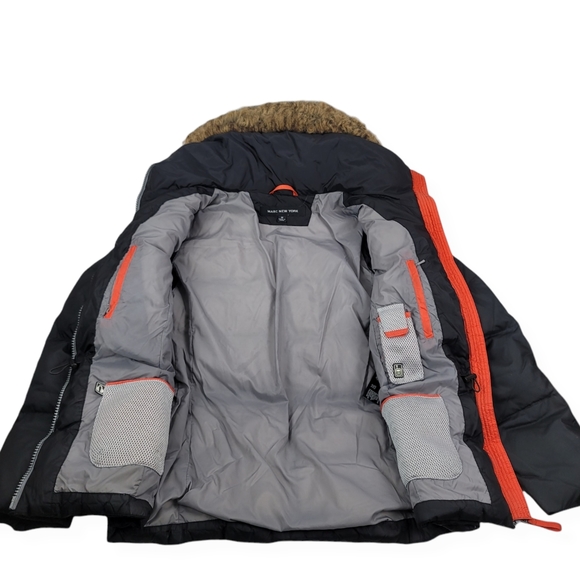 Marc New York Puffer Down Filled Hooded Black Jacket Size Medium - Picture 4 of 16